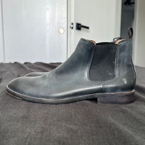 Men’s Frye Chelsea Boots - Size 9.5 (great condition) washed black coloring